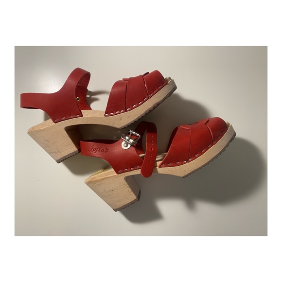 Lotta Peep-toe Clogs (wms9) - Picture 2 of 6